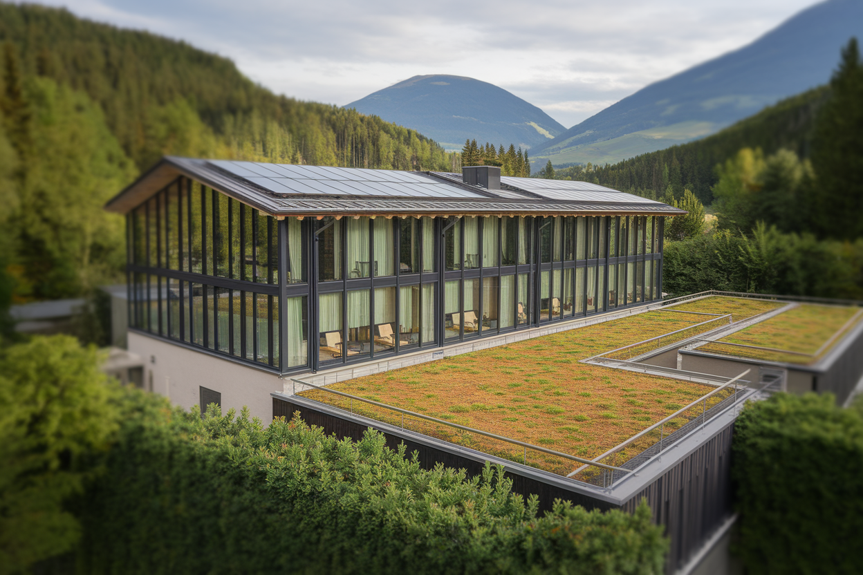 Maisons écologiques comme modèles pour l'hôtellerie durable