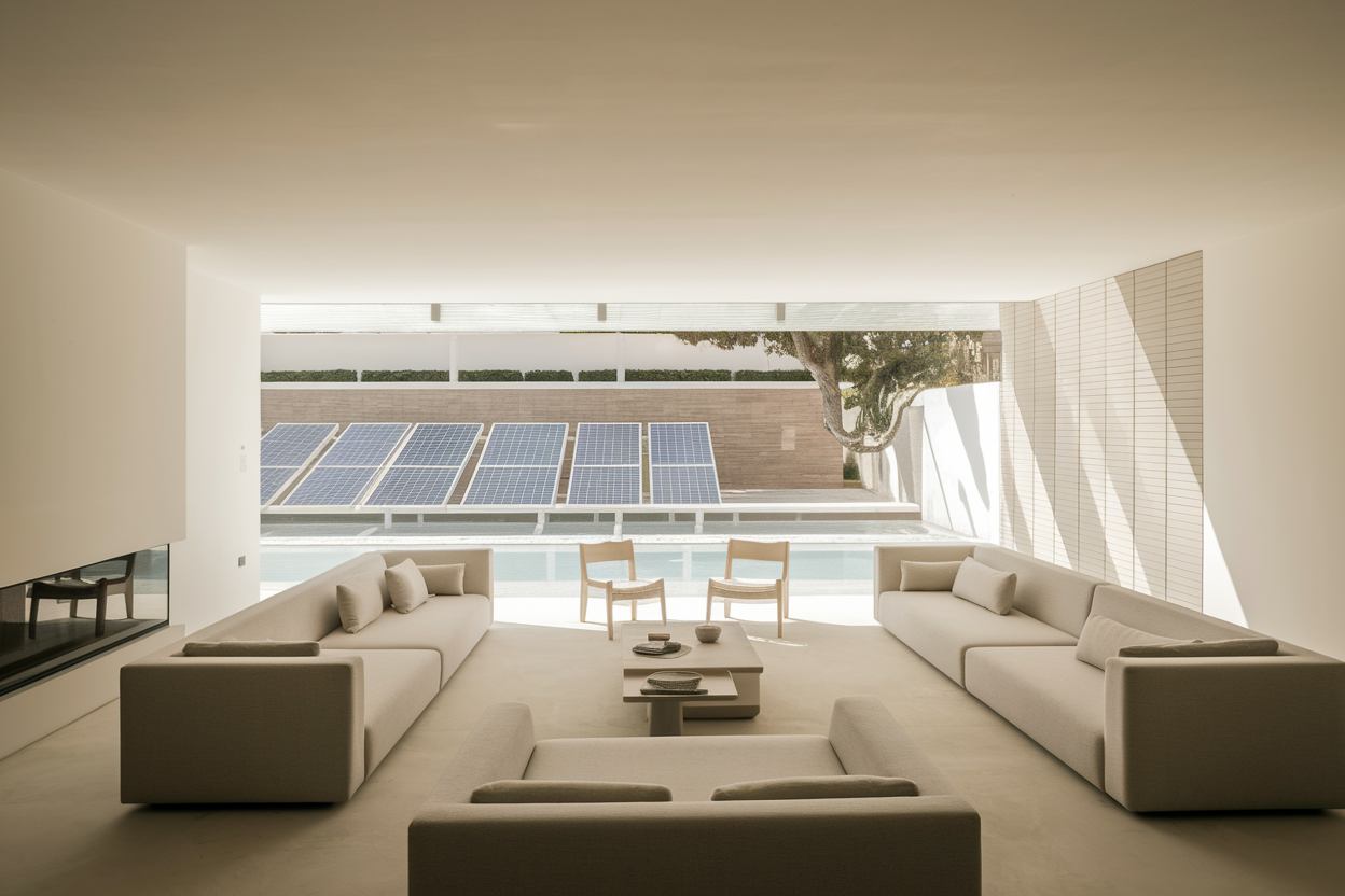 L'art d'intégrer des solutions énergétiques dans un intérieur minimaliste